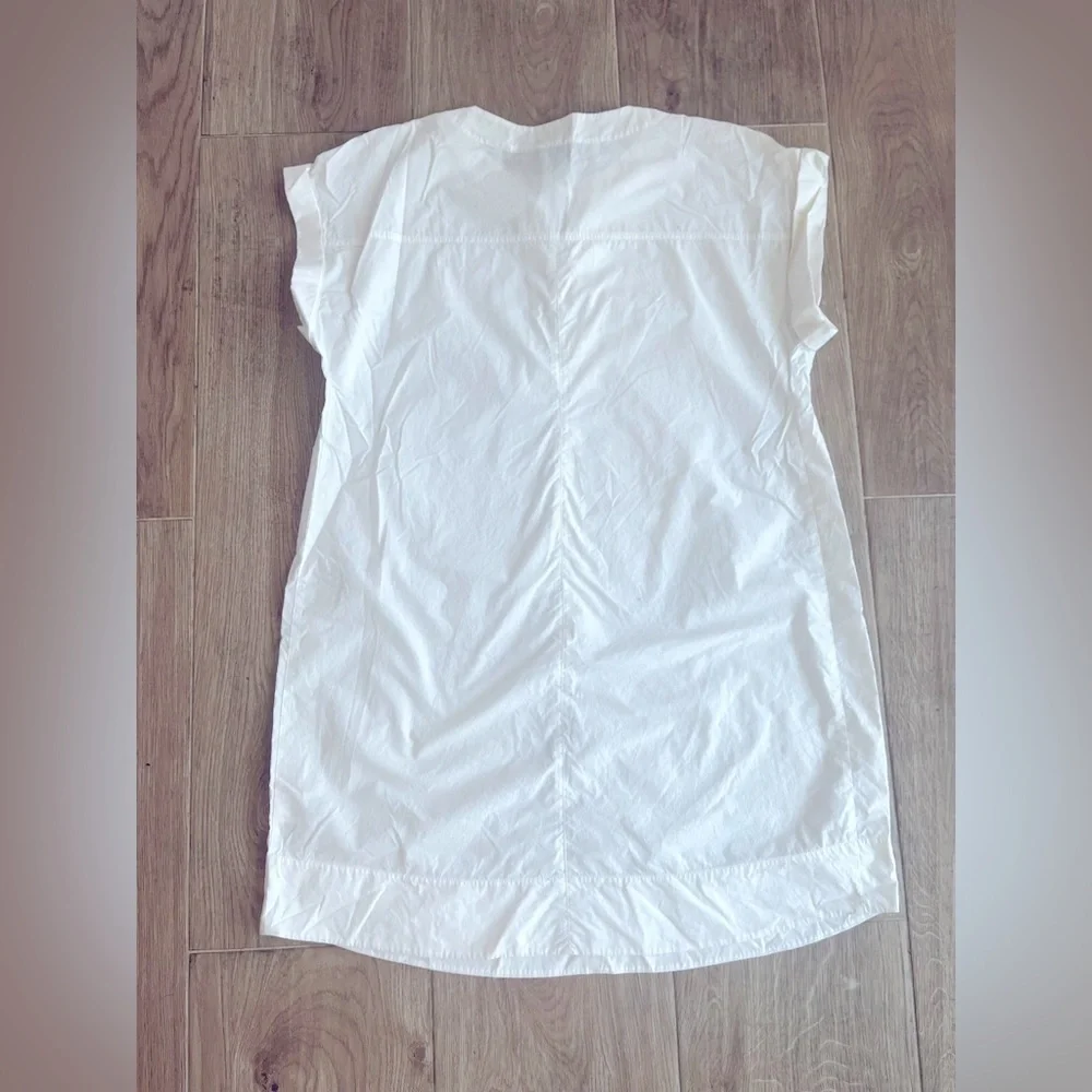 J. Crew White Lace Up Cotton Shift Dress